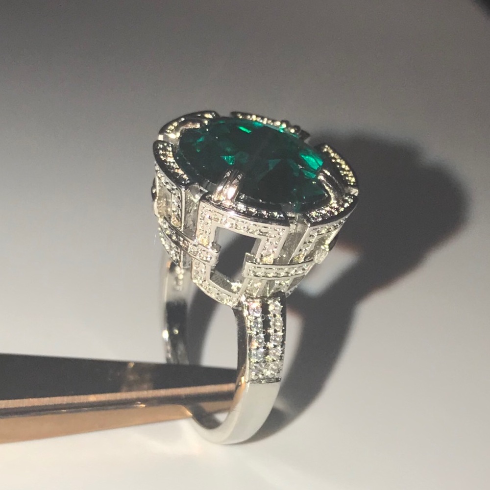 Art Deco style cocktail ring - Picture 3 of 5